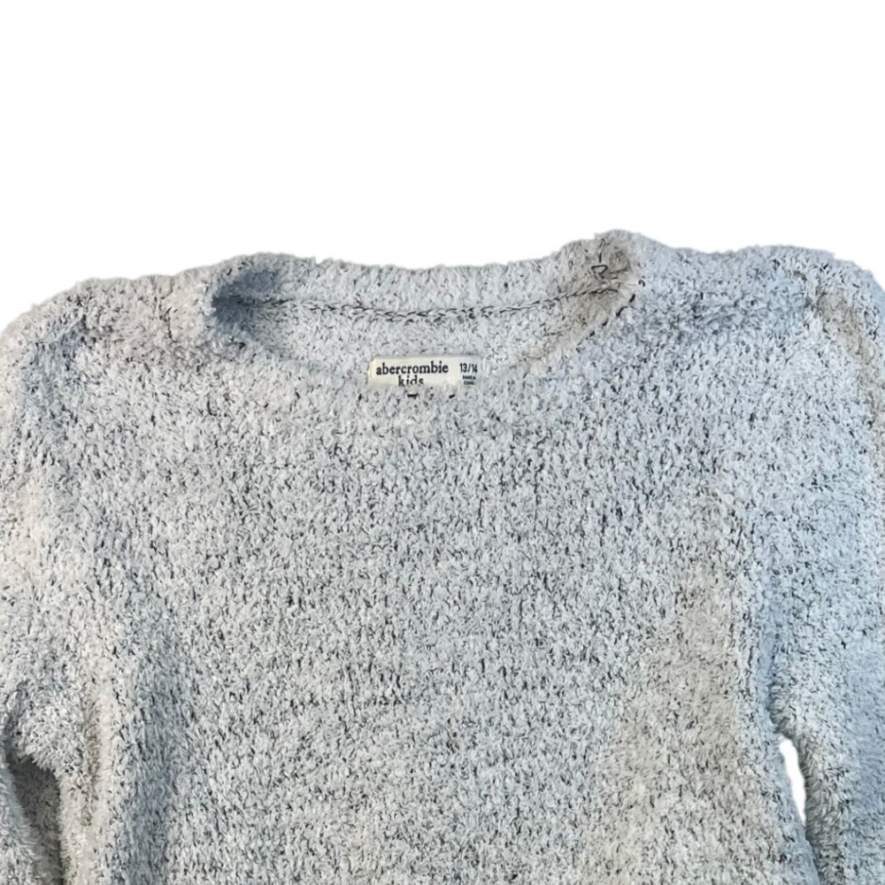 Abercrombie Kids Gray Speckled‎ Fuzzy Cozy Sweater Size 13-14
